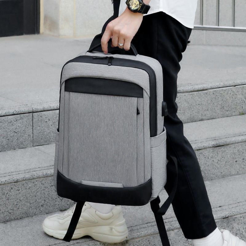 Waterproof Rechargeable Large Capacity Oxford Cloth Business Reflective Backpacks